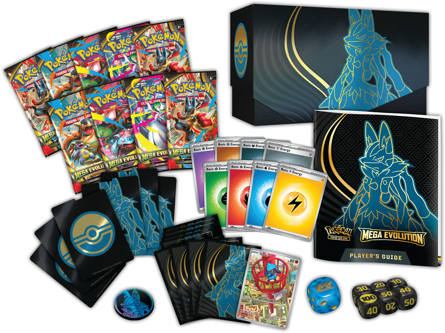 Pokémon, Mega Evolution ME01, Elite Trainer Box - Mega Lucario (Preorder, release 10/10)