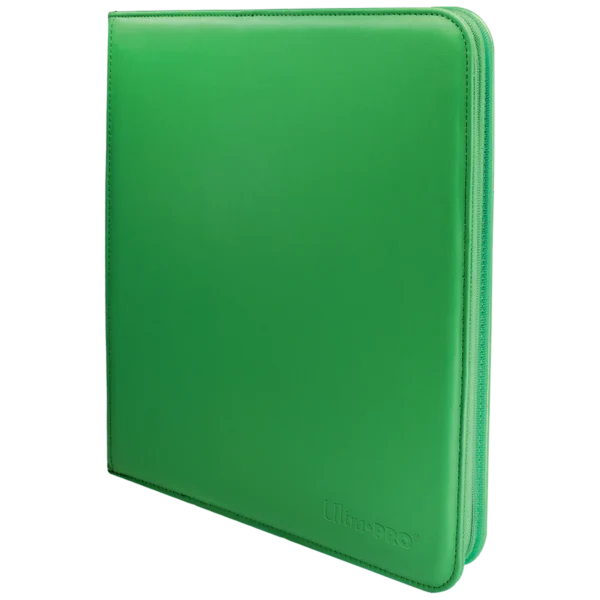 Vivid 12-Pocket Zippered PRO-Binder – Green