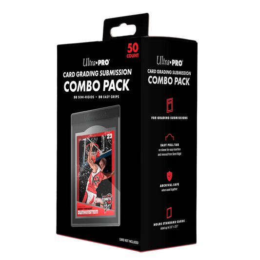 Card Grading Submission Combo Pack - Semi-Rigids & Easy Pull Sleeves 50ct