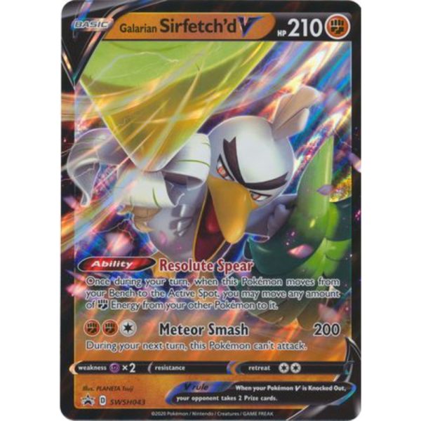 Galarian Sirfetch’d V – SWSH043 – Oversized Promo Pokemon Oversized Cards