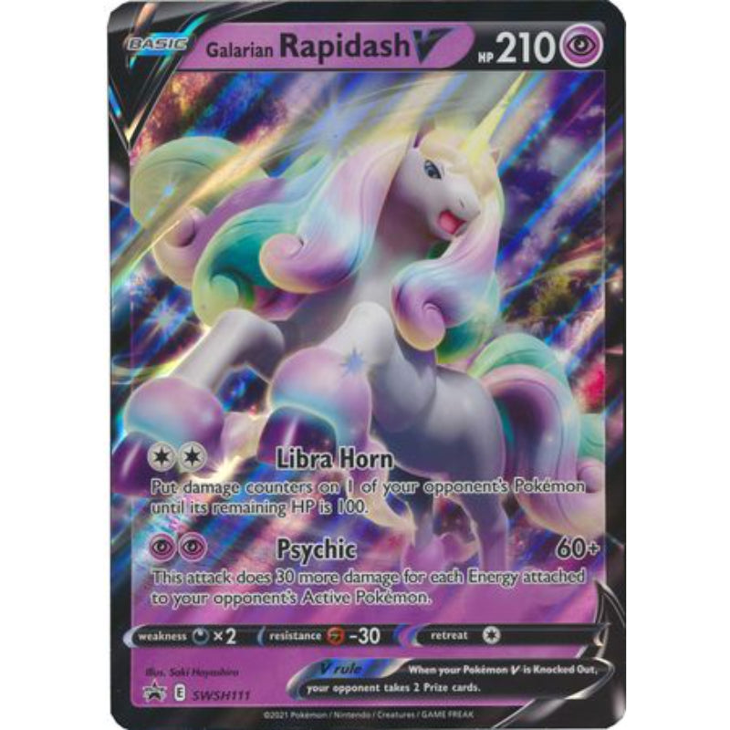 Galarian Rapidash V - SWSH111 - Oversized Promo Pokemon Oversized Cards