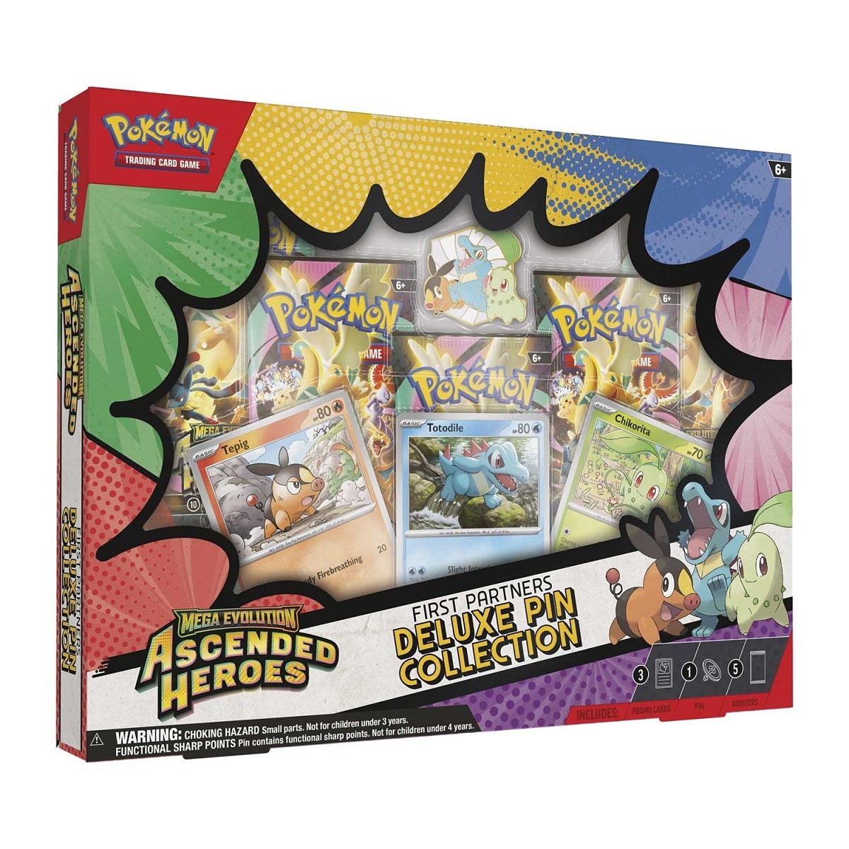 Pokémon, Mega Evolution-Ascended Heroes First Partners Deluxe Pin Collection