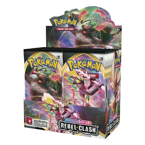 Pokémon, Sword & Shield 2: Rebel Clash, Display / Booster Box + Acrylic case