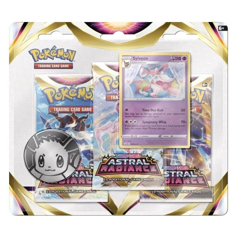 Pokémon, Scarlet & Violet: Astral radiance, 3-Pack Blister: Sylveon