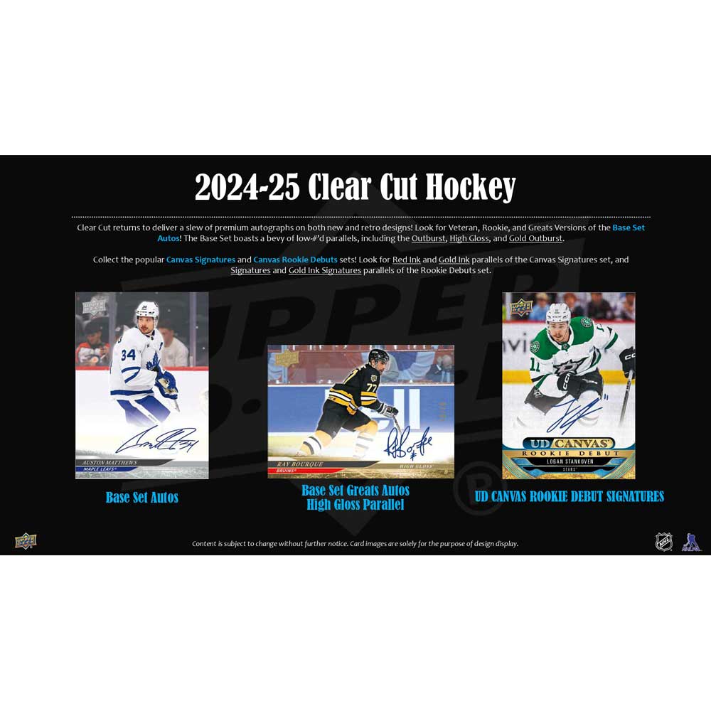 2024-25 Upper Deck Clear Cut (Hobby)