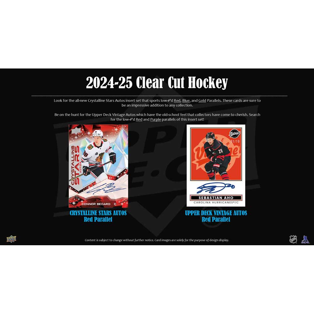 2024-25 Upper Deck Clear Cut (Hobby)
