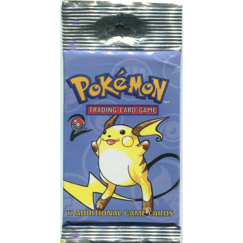 Pokémon, Base set 2 - Long crimp, 1 Booster (Raichu Artwork)