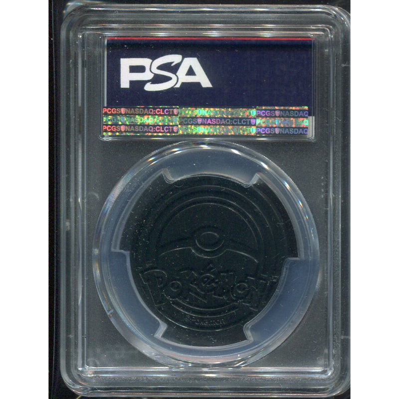 Mew, Coin 2017 POKEMON COIN PROMO MEW SHINING LEGENDS COLL.CHEST - PSA 8