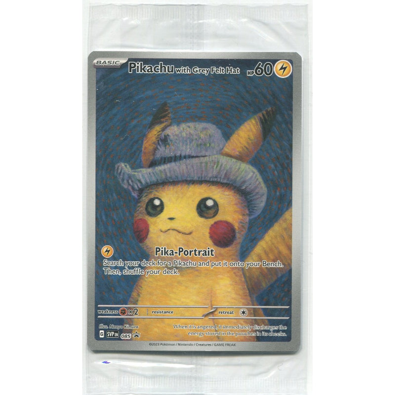 Pikachu with Grey Felt Hat (SVP 085) SV Black Star Promos (Sealed)