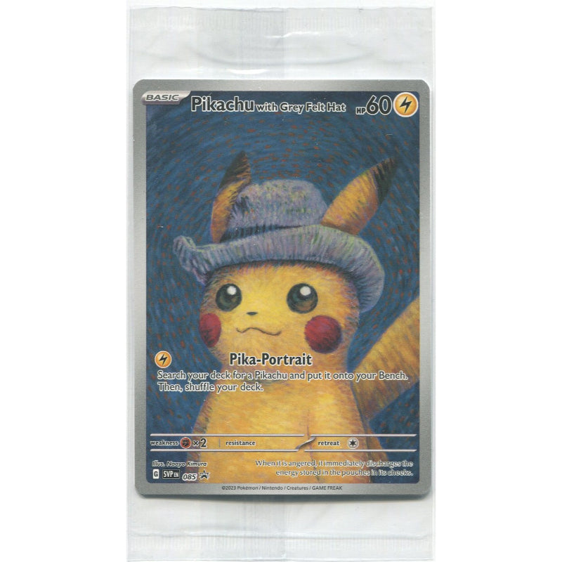 Pikachu with Grey Felt Hat (SVP 085) SV Black Star Promos (Sealed)