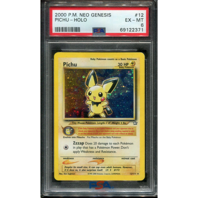 Pichu (NG 12) Neo Genesis - PSA 6