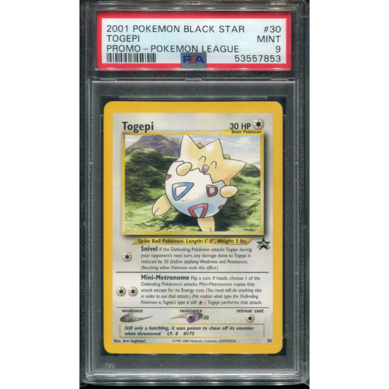 Togepi (WP 30) Wizards Black Star Promos - PSA 9