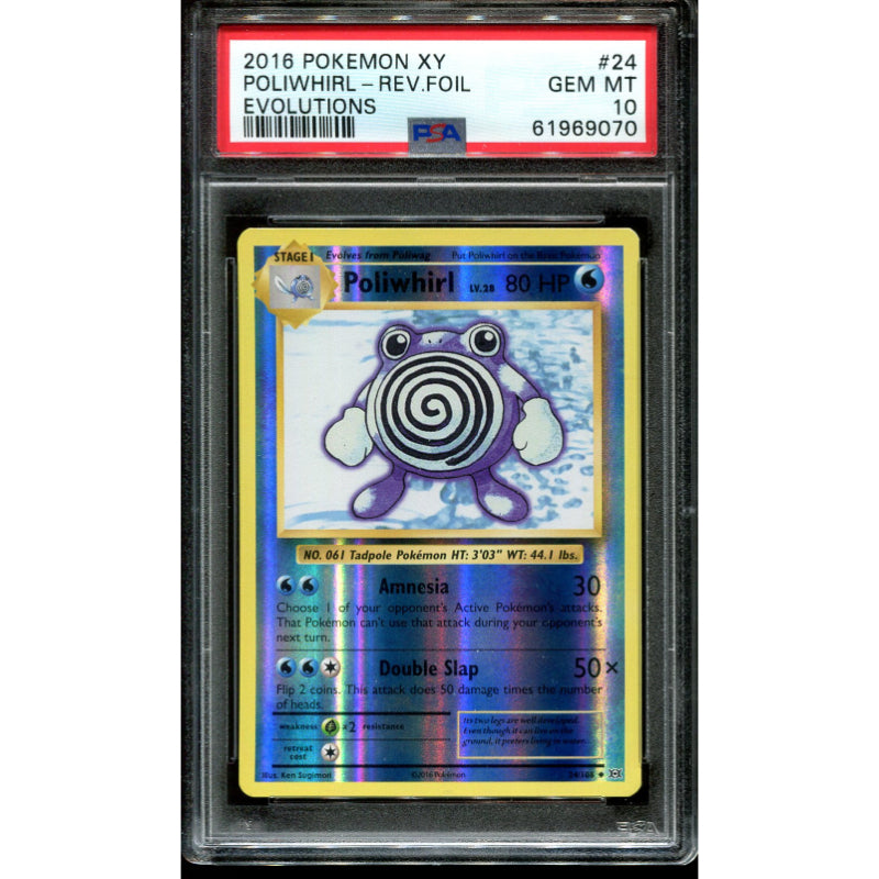 Poliwhirl (EVO 24) Evolutions - Reverse - PSA 10