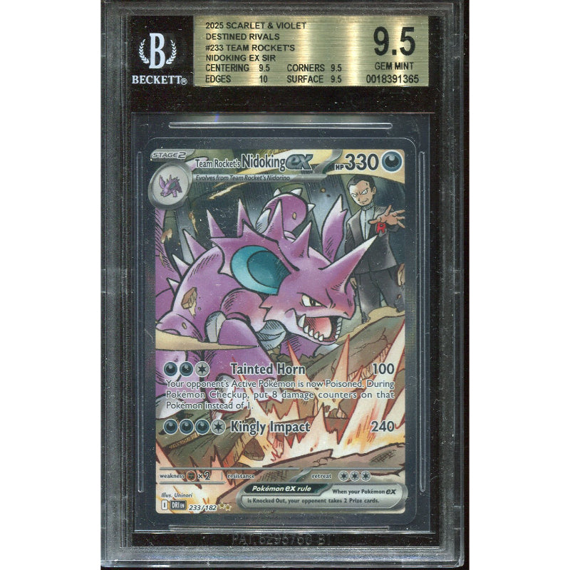 Team Rocket's Nidoking ex (DRI 233) Destined Rivals - BGS 9.5