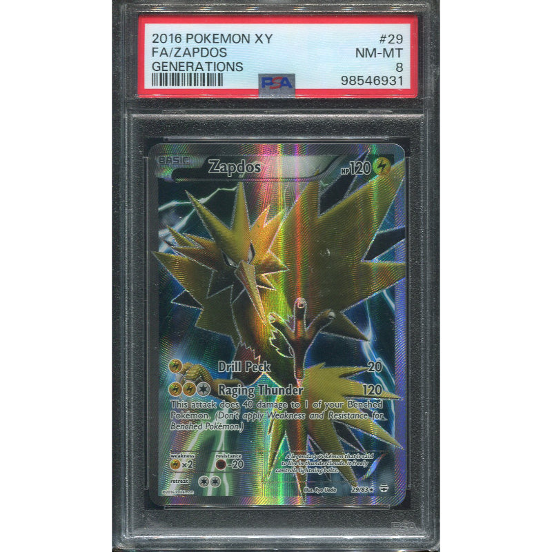Zapdos (GEN 29) Generations - PSA 8