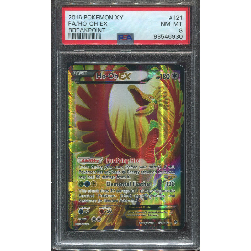 Ho-Oh EX (BKP 121) BREAKpoint - PSA 8
