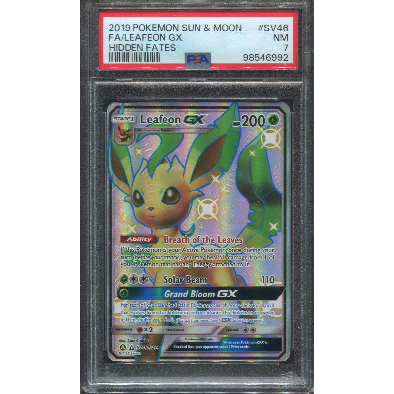 Leafeon GX (HIF SV46) Hidden Fates - PSA 7