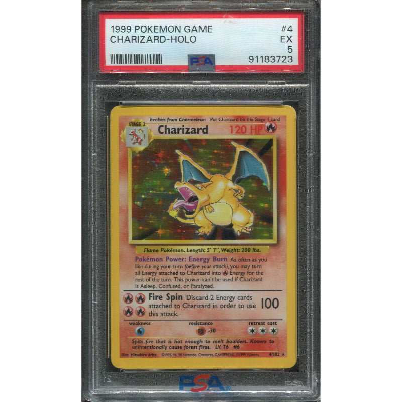 Charizard (BS 4) Base Set - PSA 5