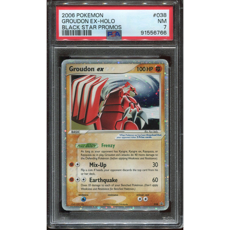 Groudon ex (NP 38) Nintendo Black Star Promos - PSA 7