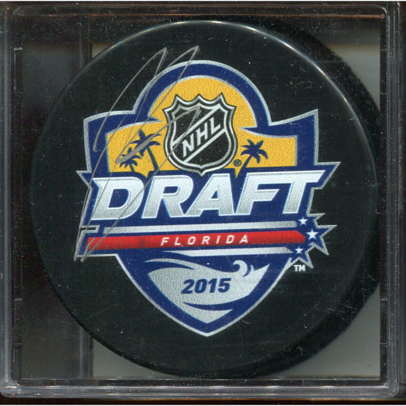 Signed Puck - Draft 2015 - Jeremy Bracco - COJO Sports COA