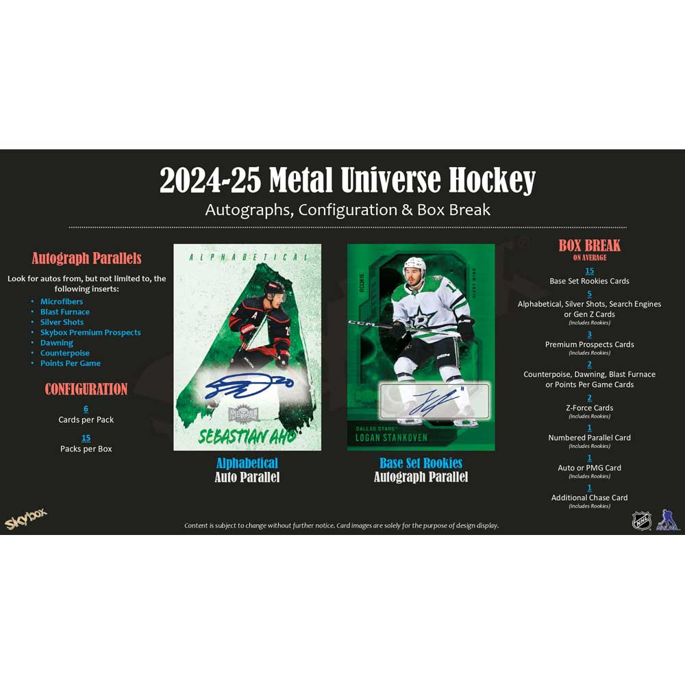 FÖRKÖP: 2024-25 Upper Deck Skybox Metal Universe (Hobby