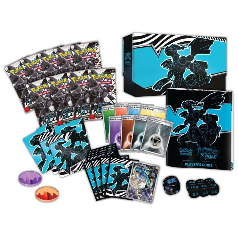 Pokémon, Scarlet & Violet 10.5: Black Bolt & White Flare - Black Bolt Elite Trainer Box