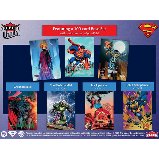 2026 Upper Deck Fleer Ultra SUPERMAN Trading Cards (Hobby Box)