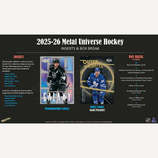 2025-26 Upper Deck Skybox Metal Universe (Hobby)