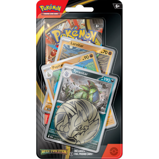 Pokémon, Mega Evolution ME01, Premium Checklane, Tyranitar (Preorder, release 10/10)