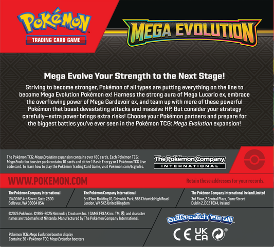 Pokémon, Mega Evolution ME01, Display / Booster Box