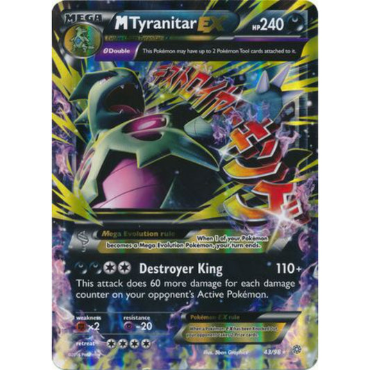 M Tyranitar EX - 43/98 - Oversized Promo Pokemon Oversized Cards