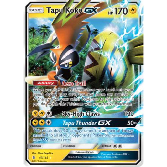Tapu Koko ex – 47/145 – Oversize Promo Pokemon Oversized Cards