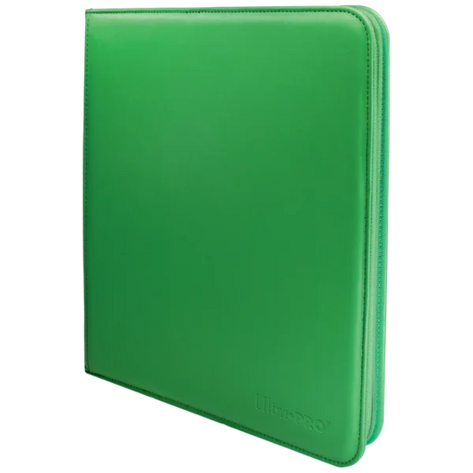 Vivid 12-Pocket Zippered PRO-Binder – Green