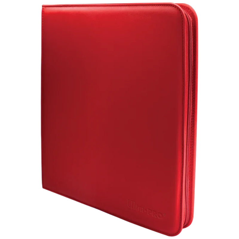 Vivid 12-Pocket Zippered PRO-Binder – Red