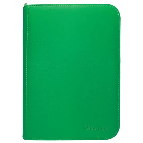 Vivid 4-Pocket Zippered PRO-Binder, Green