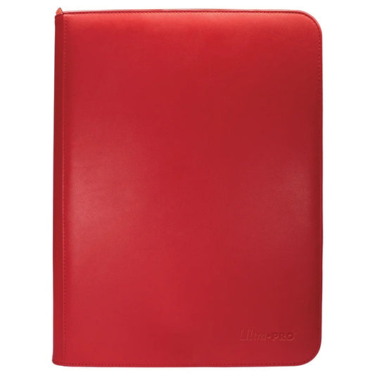 Vivid 9-Pocket Zippered PRO-Binder, Red