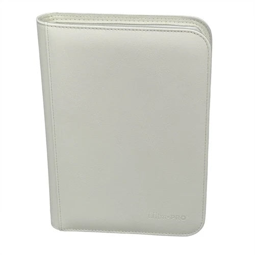Vivid 4-Pocket Zippered PRO-Binder, White