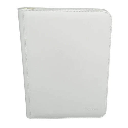 Vivid 9-Pocket Zippered PRO-Binder, White