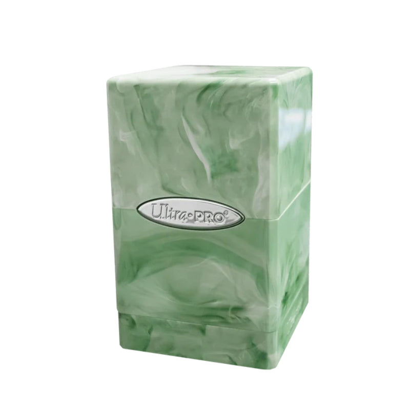 Ultra Pro Marble Satin Tower, Lime Green / White (Deck Box)