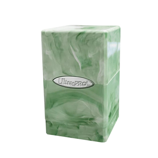 Ultra Pro Marble Satin Tower, Lime Green / White (Deck Box)