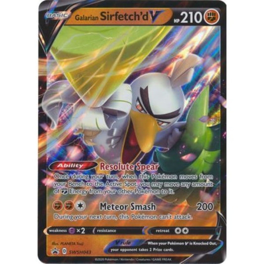 Galarian Sirfetch’d V – SWSH043 – Oversized Promo Pokemon Oversized Cards
