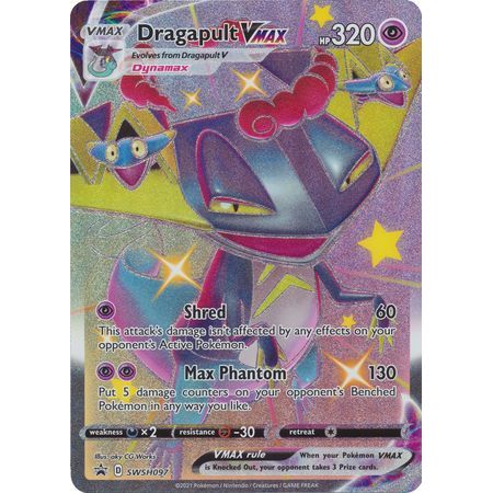 Dragapult VMAX – SWSH097 – Oversized Shiny Promo Pokemon Oversized Cards