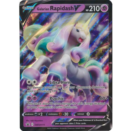 Galarian Rapidash V - SWSH111 - Oversized Promo Pokemon Oversized Cards
