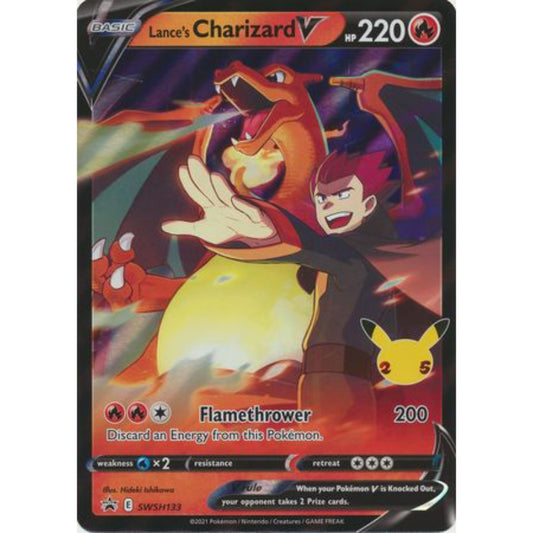 Lance's Charizard V - SWSH133 - Oversized Promo Pokemon Oversized Cards