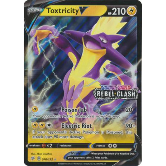 Toxtricity V - 070/192 - Oversized Promo Pokemon Oversized Cards