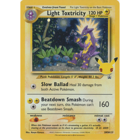 Light Toxtricity - SWSH137 - Oversized Promo Pokemon Oversized Cards