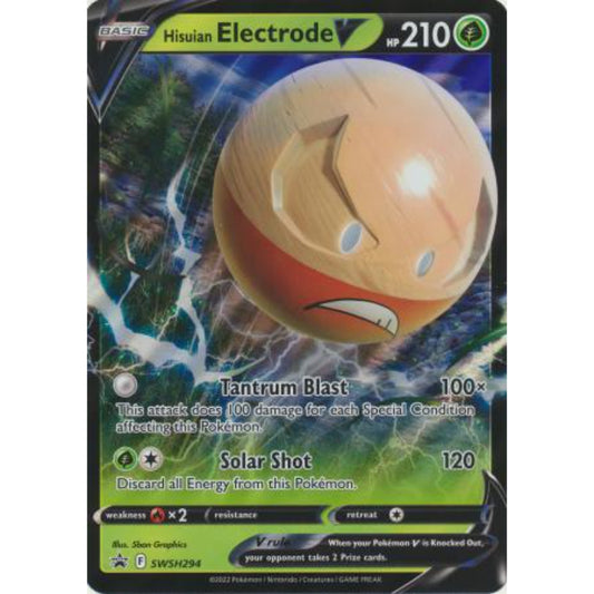 Hisuian Electrode V - SWSH294 - Oversized Promo Pokemon Oversized Cards