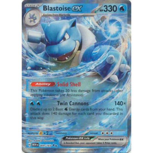 Blastoise ex - 009/165 - Oversized Promo Pokemon Oversized Cards