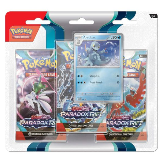 Pokémon, Scarlet & Violet 4: Paradox Rift 3-pack blister, Arctibax