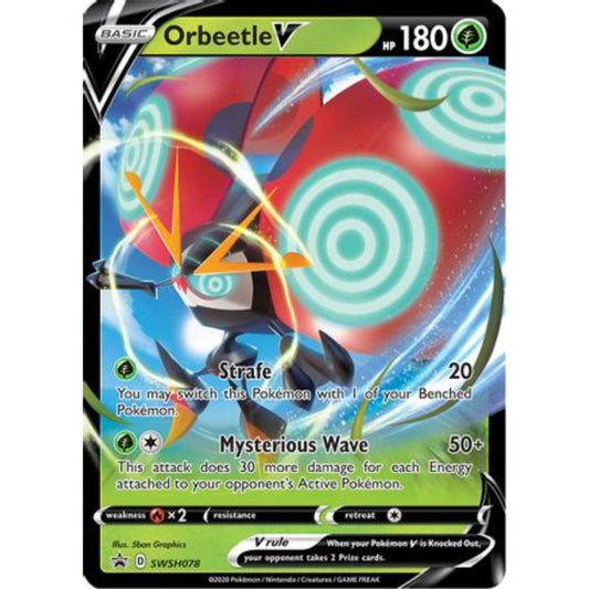 Orbeetle V – SWSH078 – Oversize Promo Pokemon Oversized Cards